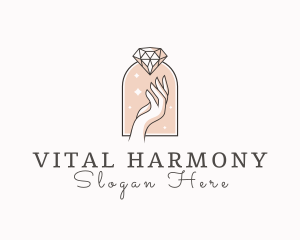 Feminine Gemstone Accessories logo design