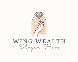 Feminine Gemstone Accessories logo design