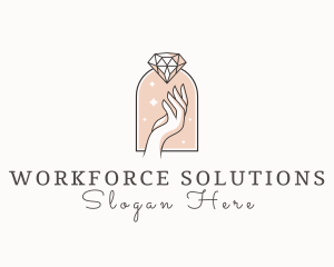 Feminine Gemstone Accessories logo design