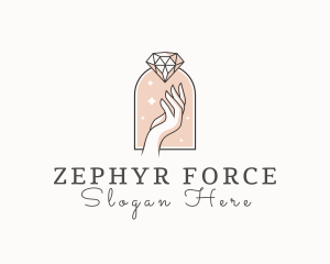 Feminine Gemstone Accessories logo design