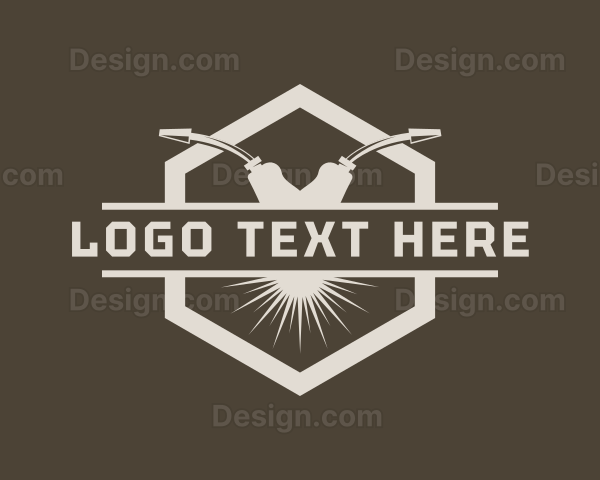 Industrial Welding Torch Logo