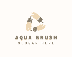 Paint Brush Renovation logo design