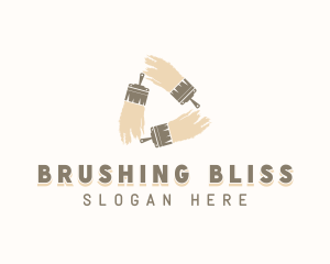 Paint Brush Renovation logo design