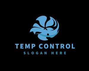 Thermostat Ventilation Fan logo design