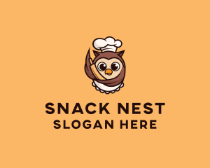 Owl Chef Bake logo design