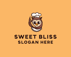 Owl Chef Bake logo design