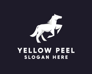 Running Galloping Horse logo design