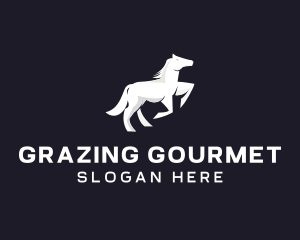 Running Galloping Horse logo design