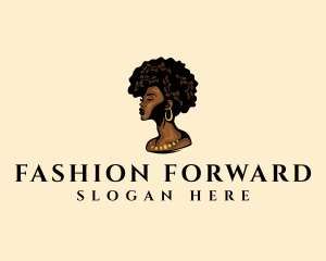 Afro Woman Goddess logo