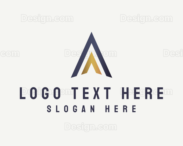 High End Arrow Letter A Business Logo