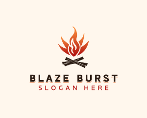 Bonfire Camping Outdoor logo design