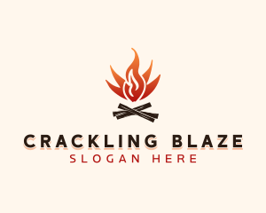 Bonfire Camping Outdoor logo design