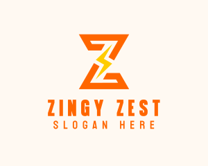 Power Voltage Letter Z logo design