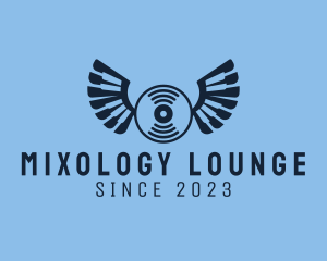 Vinyl Wing Record  logo design