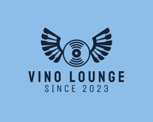 Vinyl Wing Record  logo design