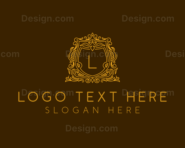 Elegant Shield Ornamental Logo