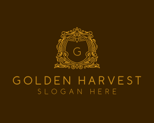 Elegant Shield Ornamental  logo design