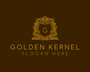 Elegant Shield Ornamental  logo design