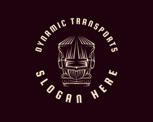 Freight Logistics Truck logo design