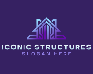 Housing Realtor Structure logo design