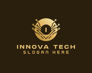 Cyber Tech Cryptocurrency logo design