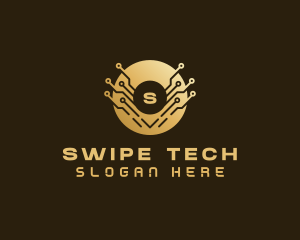 Cyber Tech Cryptocurrency logo design