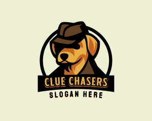 Detective Cartoon Dog logo