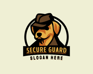 Detective Cartoon Dog logo