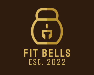 Gladiator Fitness Kettlebell  logo design