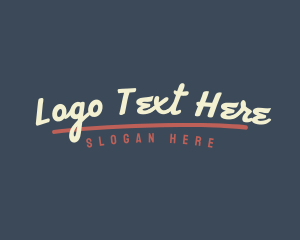 Retro Handwritten Business logo