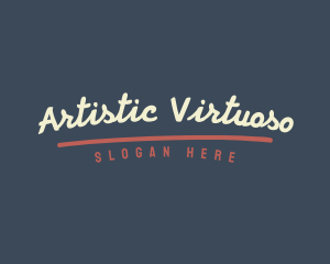 Retro Handwritten Business logo design