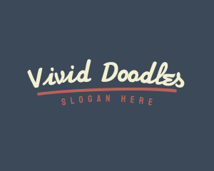 Retro Handwritten Business logo design