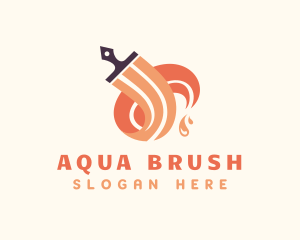 Paint Repair Paint Brush logo design