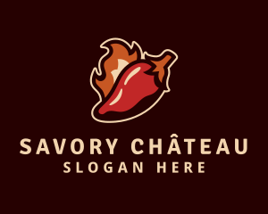 Fire Chili Pepper logo design