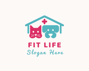 Medical Cat Dog Veterinary Logo