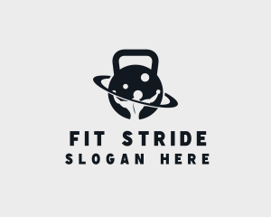 Kettlebell Fitness Instructor logo design