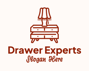 Lamp Drawer Dresser logo design