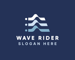 Professional Wave Startup logo design