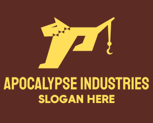 Industrial Dog Crane logo design