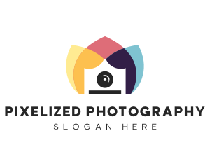 Flower Camera Photo Studio logo design