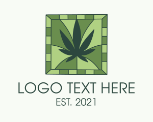 Green Weed Tile  logo