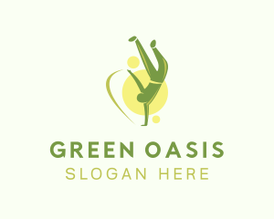 Green Break Dancing logo design