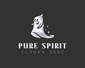 Spooky Ghost Halloween logo design