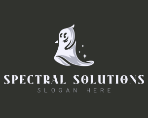 Spooky Ghost Halloween logo design