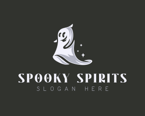 Spooky Ghost Halloween logo design