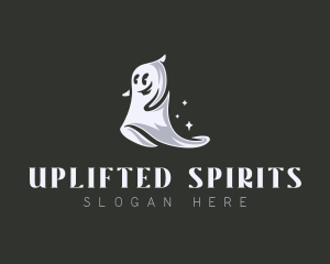 Spooky Ghost Halloween logo design