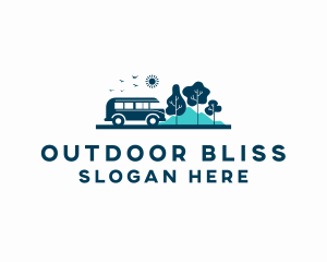 Outdoor Travel Van logo design