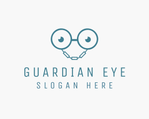 Handcuff Geek Eyeglasses logo design