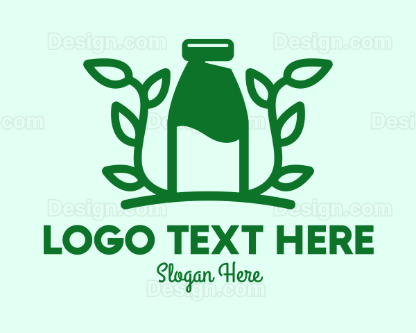 Organic Plant Milk Logo