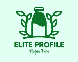 Organic Plant Milk logo design